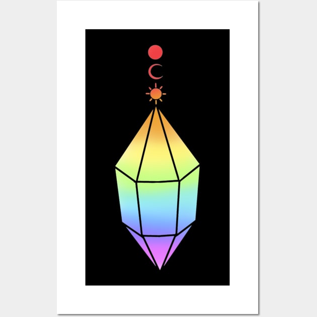 Rainbow Witch Pride Pendant Wall Art by TheDoodlemancer